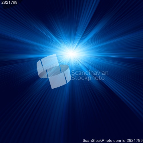 Image of Blue color design with a burst. EPS 8