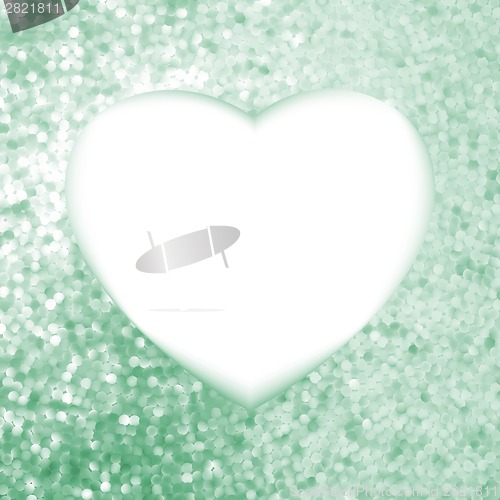 Image of Valentine day mosaic heart card. EPS 8