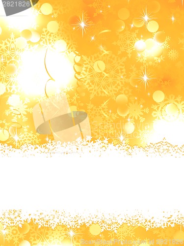 Image of Orange Christmas background. EPS 8