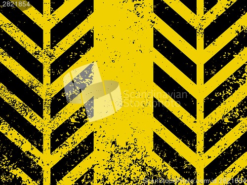 Image of A grungy and worn hazard stripes texture. EPS 8