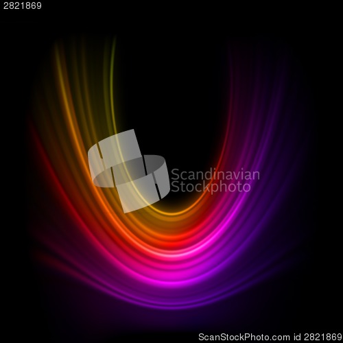 Image of Smooth technology light lines background. EPS 8