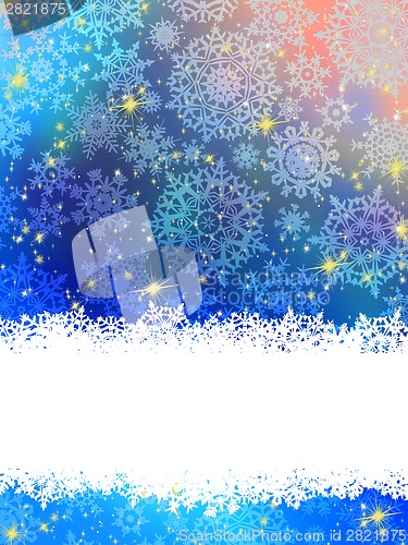 Image of Blue Christmas Background. EPS 8