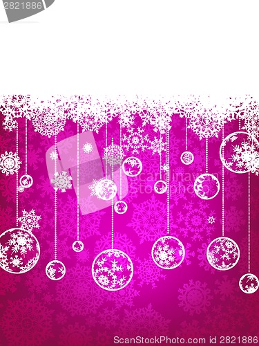 Image of Christmas background with copyspace. EPS 8