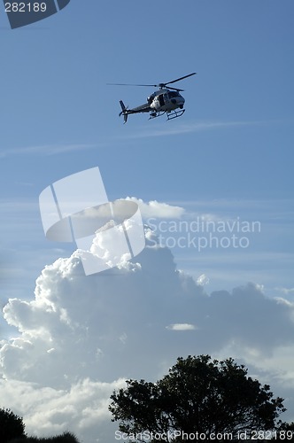 Image of heli in the sky