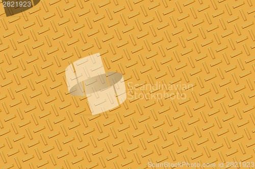 Image of Yellow metal diamond plate
