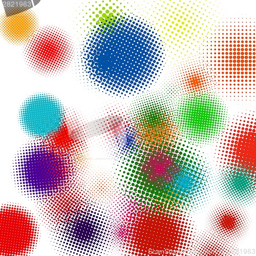 Image of Halftone vector illustration Set background. EPS 8
