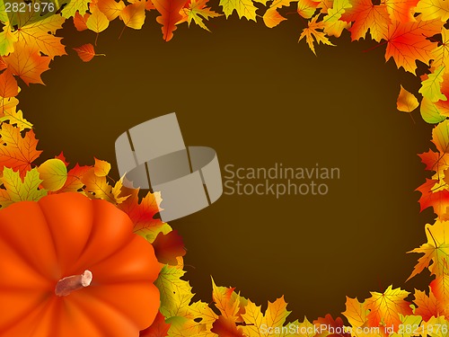 Image of Thanksgiving holiday frame. EPS 8