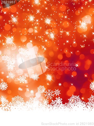 Image of Multicolor christmas with snowflake. EPS 8