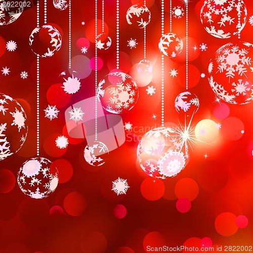 Image of Christmas ball on light background. EPS 8