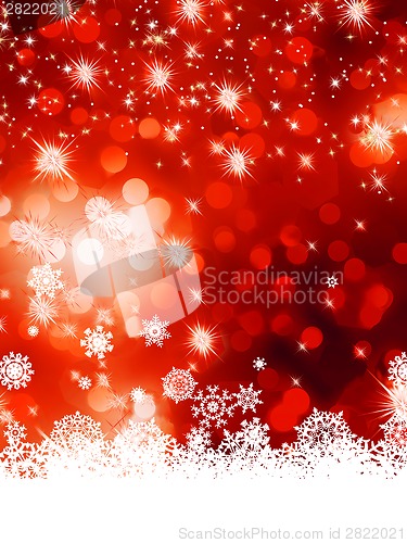 Image of Multicolor christmas with snowflake. EPS 8