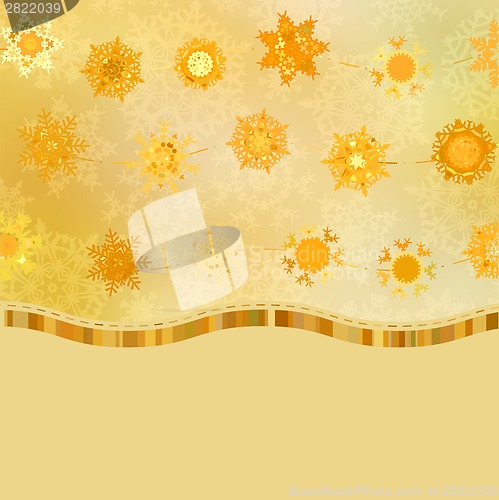 Image of Glittery gold Christmas background. EPS 8