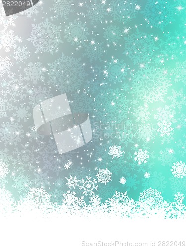 Image of Blue Christmas Background. EPS 8