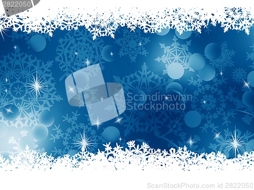 Image of Blue Christmas Background. EPS 8