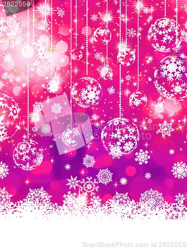 Image of Purple Christmas background. EPS 8