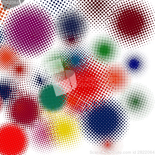 Image of Halftone vector illustration Set background. EPS 8