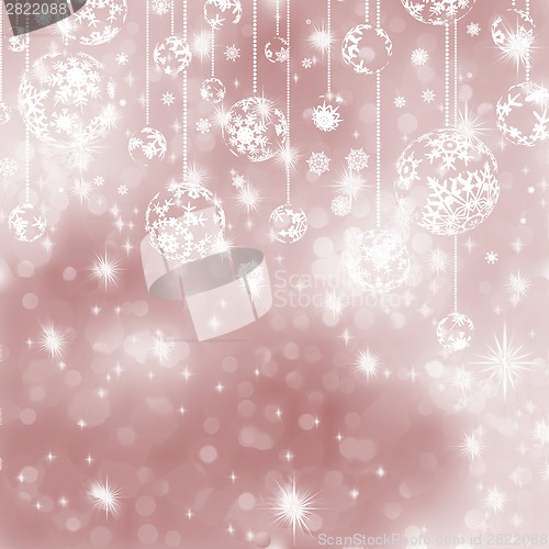Image of Christmas ball on abstract light background. EPS 8