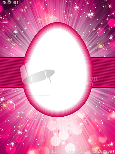 Image of Easter eggs background with elegant bokeh. EPS 10