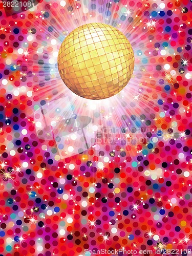 Image of Colorful disco ball 3d illustration. EPS 8