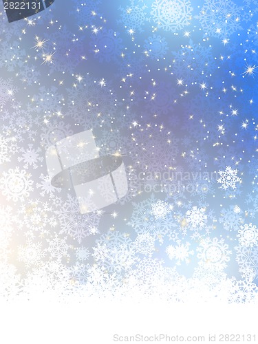 Image of Elegant blue christmas background. EPS 8