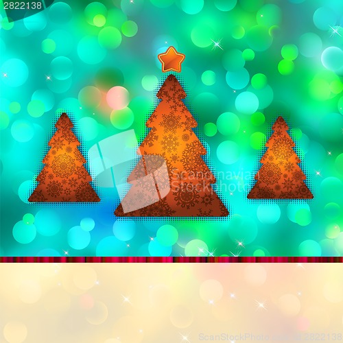 Image of Christmas abstract card with copyspace. EPS 8