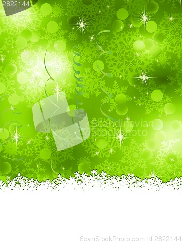 Image of Green Christmas Background. EPS 8