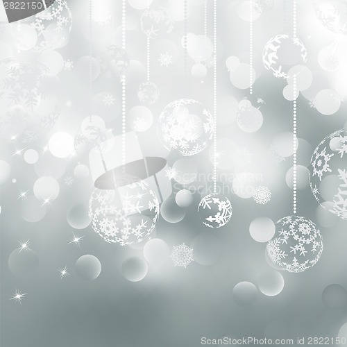 Image of Light silver abstract Christmas. EPS 8