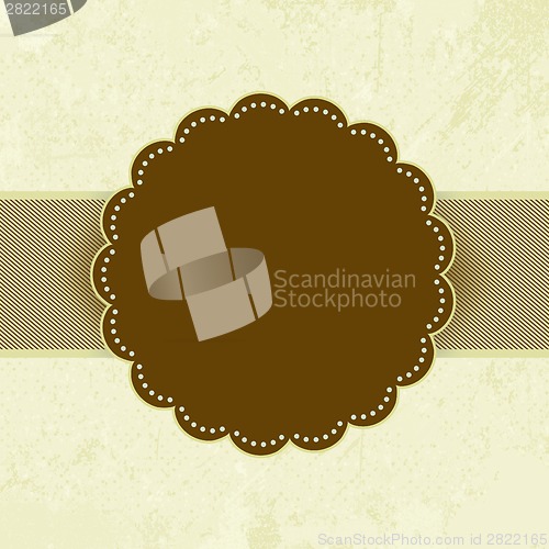 Image of Retro greeting card template design. EPS 8