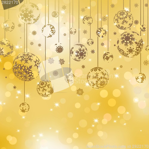 Image of Christmas balls with space for text. EPS 8