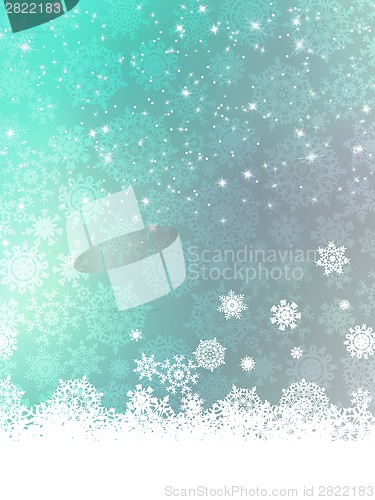 Image of Blue Christmas Background. EPS 8