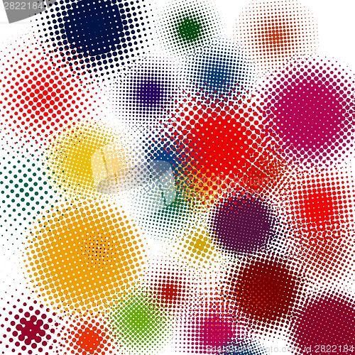 Image of Halftone vector illustration Set background. EPS 8