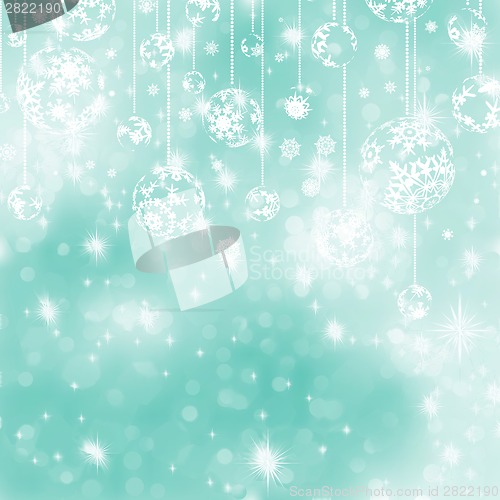 Image of Elegant blue christmas background. EPS 8