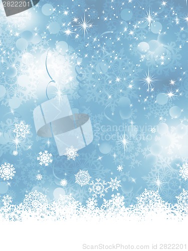 Image of Blue Christmas Background. EPS 8