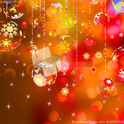 Image of Shiny greeting card in retro style. EPS 8