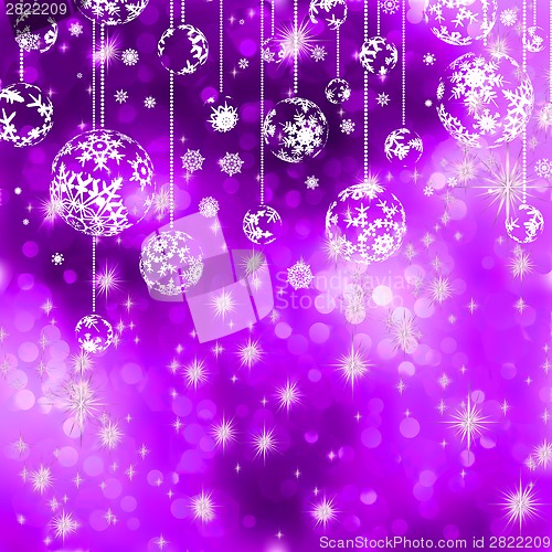 Image of ?hristmas background with baubles. EPS 8