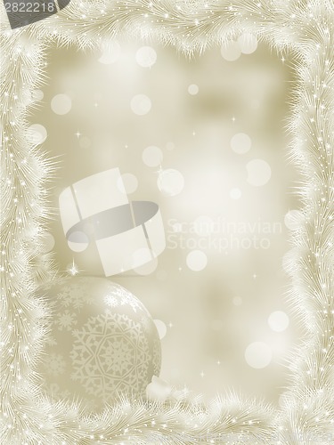 Image of Elegant christmas card with copy sace. EPS 8