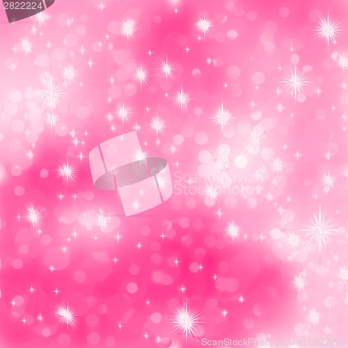 Image of Pink abstract romantic with stars. EPS 8