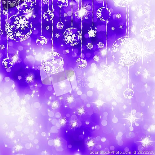 Image of Elegant blue christmas background. EPS 8