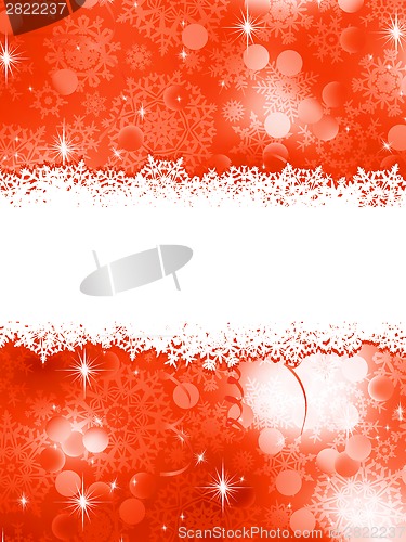Image of Red Christmas background. EPS 8