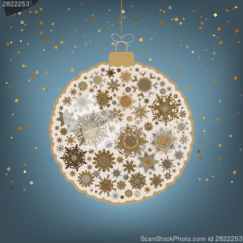 Image of ?hristmas background with christmas ball. EPS 8