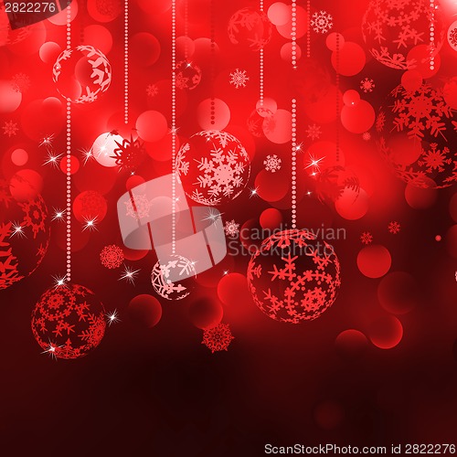 Image of Christmas background with baubles. EPS 8
