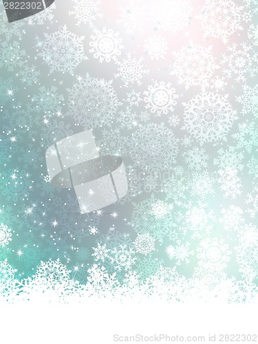 Image of Blue Christmas Background. EPS 8