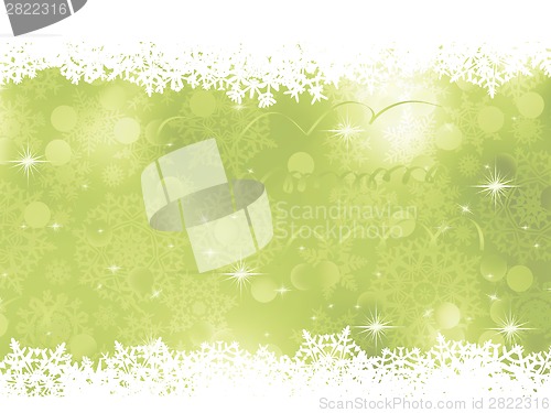 Image of Green Christmas Background. EPS 8