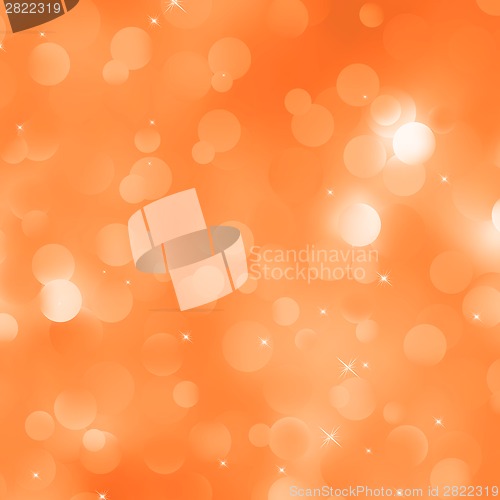 Image of Orange defocused lights background. EPS 8