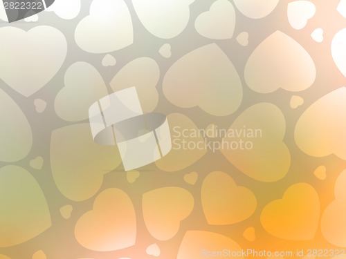 Image of Valentine's day background with hearts. EPS 8
