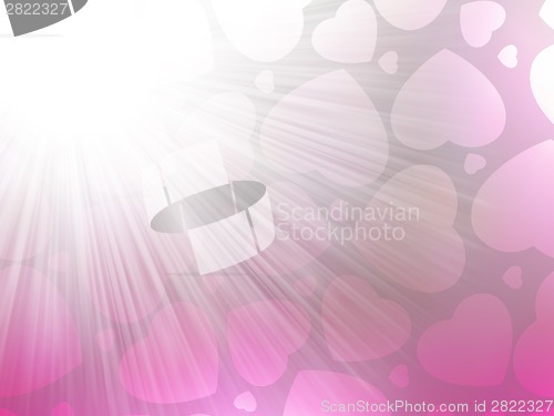 Image of Pink color design with a hearts. EPS 8