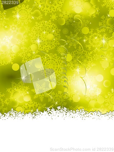 Image of Green Christmas Background. EPS 8