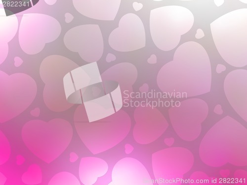 Image of Valentine hearts pink. St.Valentine's day. EPS 8