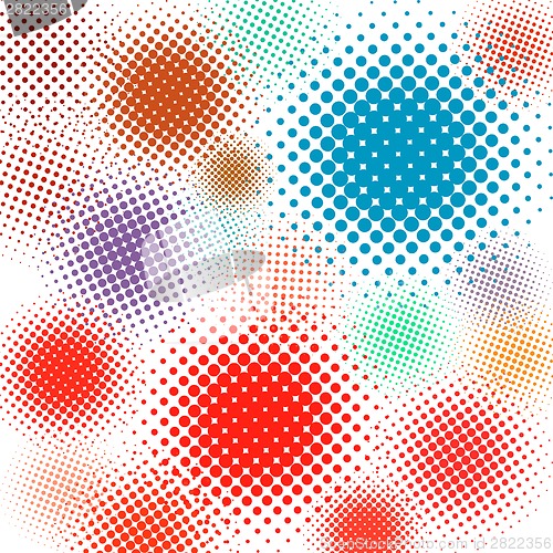 Image of Halftone vector illustration Set background. EPS 8