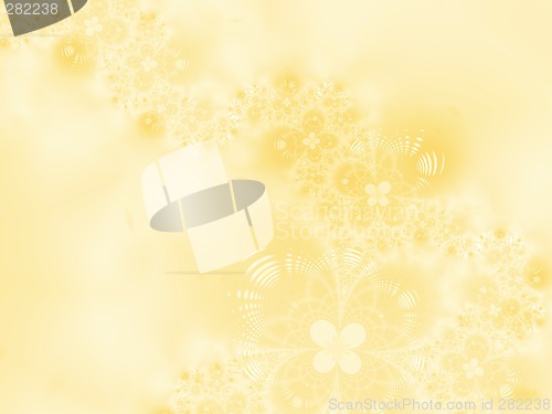 Image of Yellow floral background