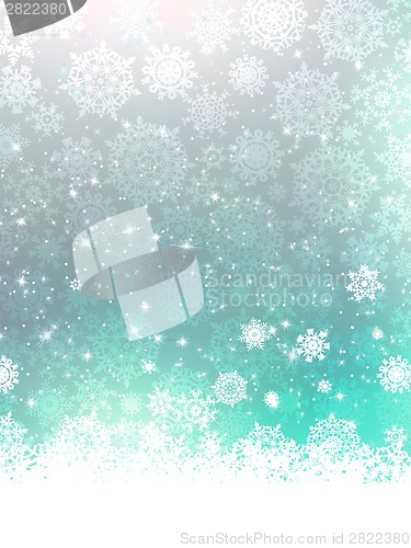 Image of Blue Christmas Background. EPS 8